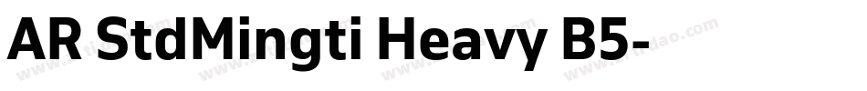 AR StdMingti Heavy B5字体转换